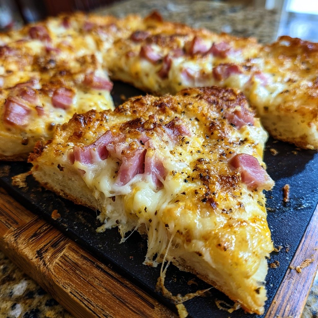 Blätterteig mit Schinken und Käse - Schnell und lecker - Rezepte Recipebyme