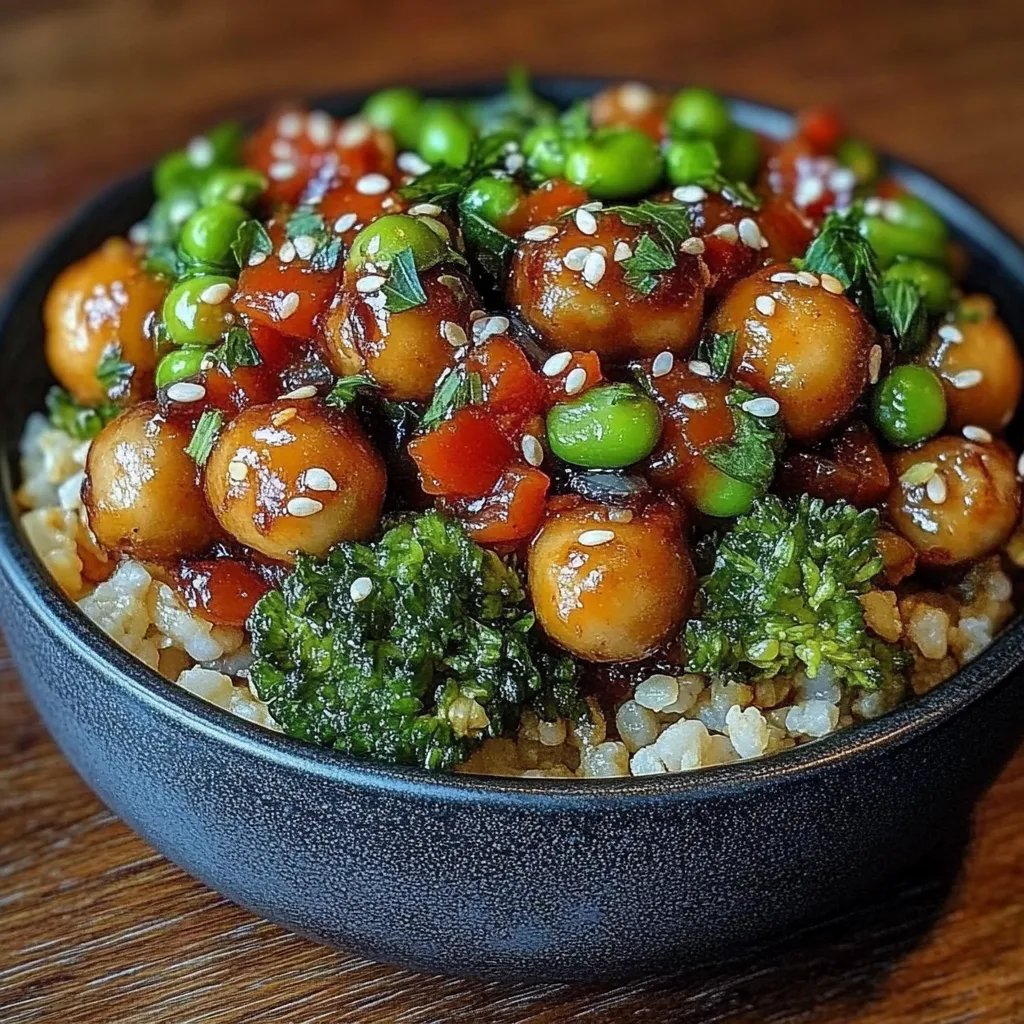 Gebratener Brokkoli mit Knoblauch und Kichererbsen