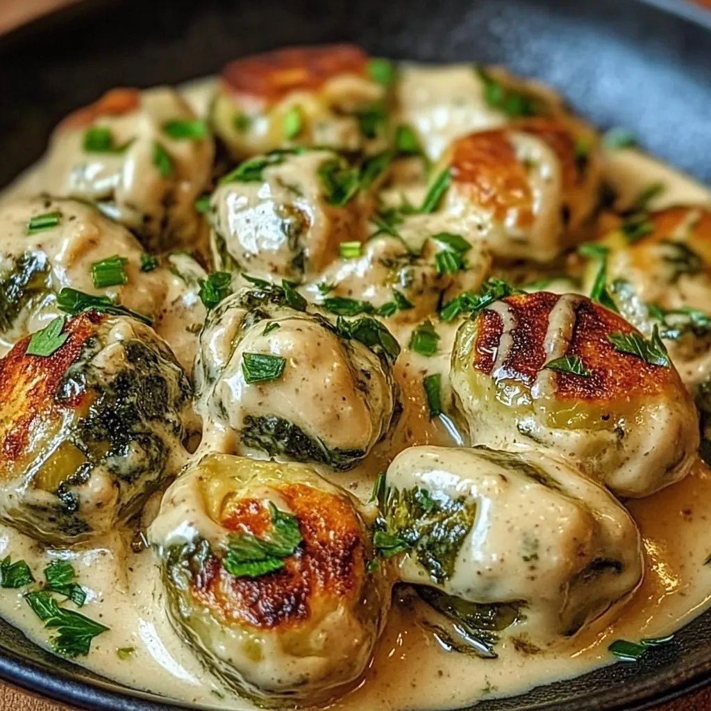 Rosenkohl in Frischkäse-Senf-Sauce