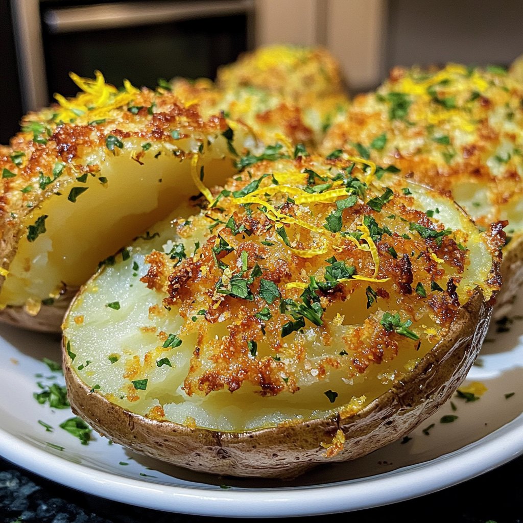 Ofenkartoffeln mit Zitronenschale