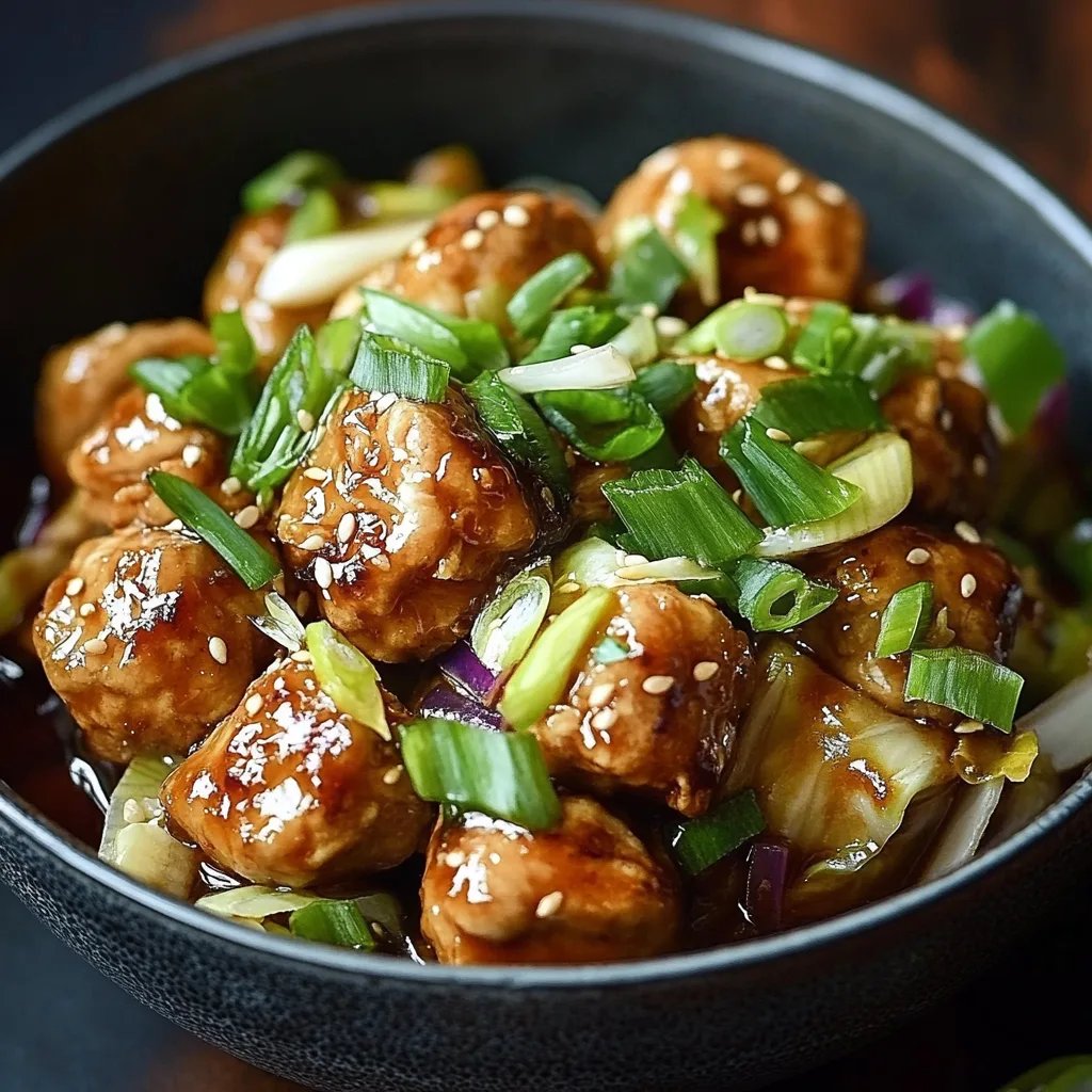 Chinesische Hähnchenpuffer mit Spitzkohl und Zwiebeln