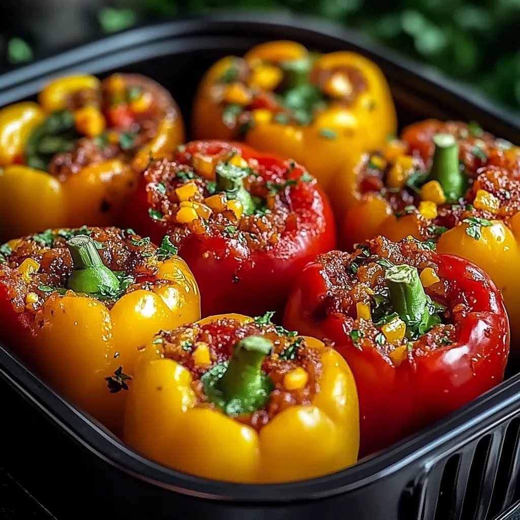 Gefüllte Paprika aus dem Airfryer