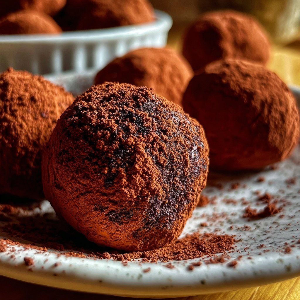 Schokoladentrüffel mit Kakao