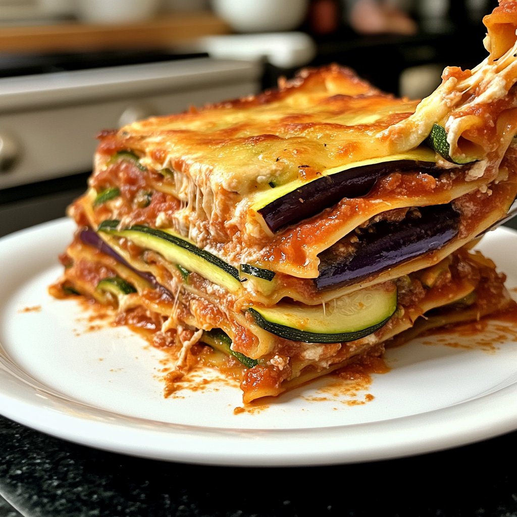 Lasagne mit Zucchini und Aubergine