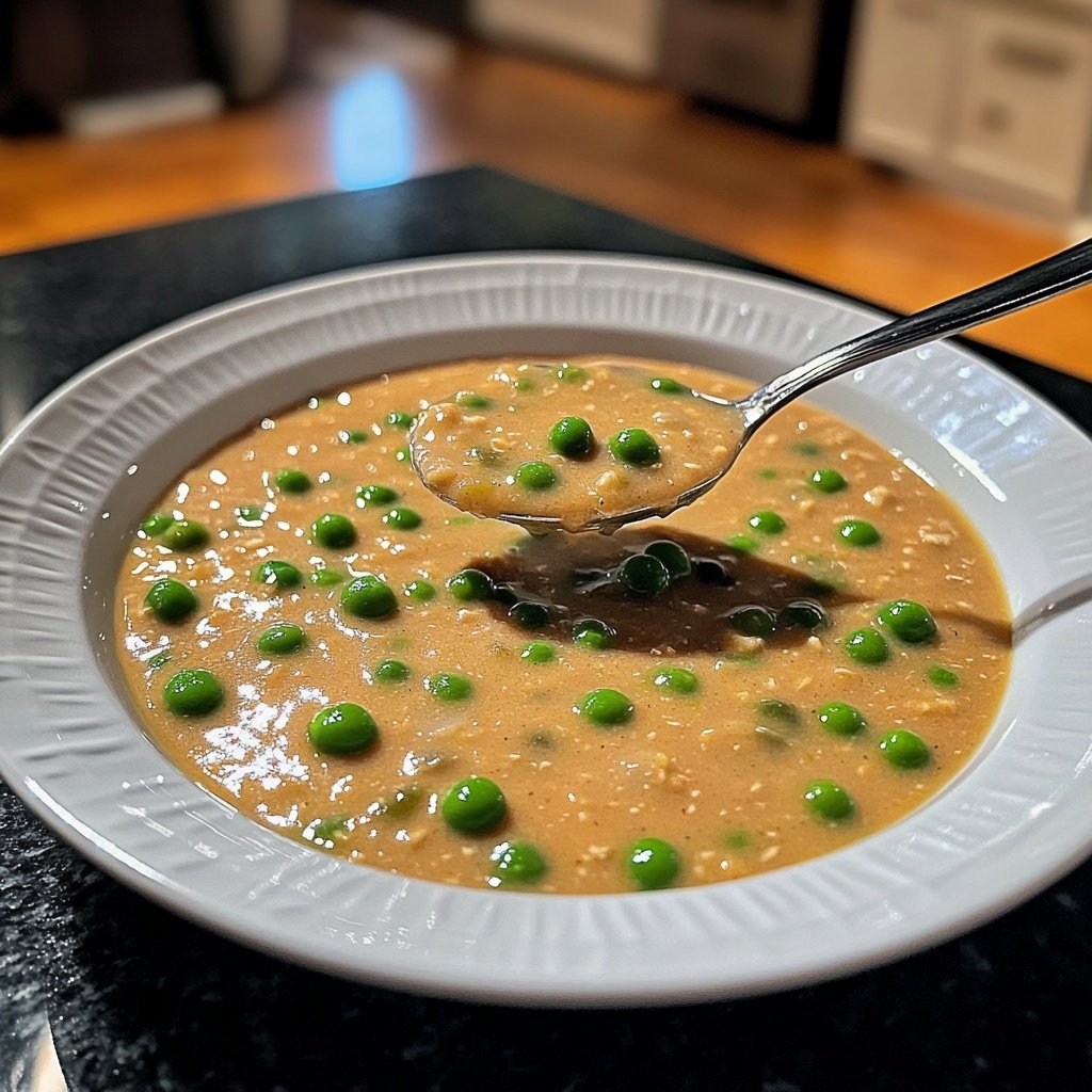 Vegane Erbsensuppe