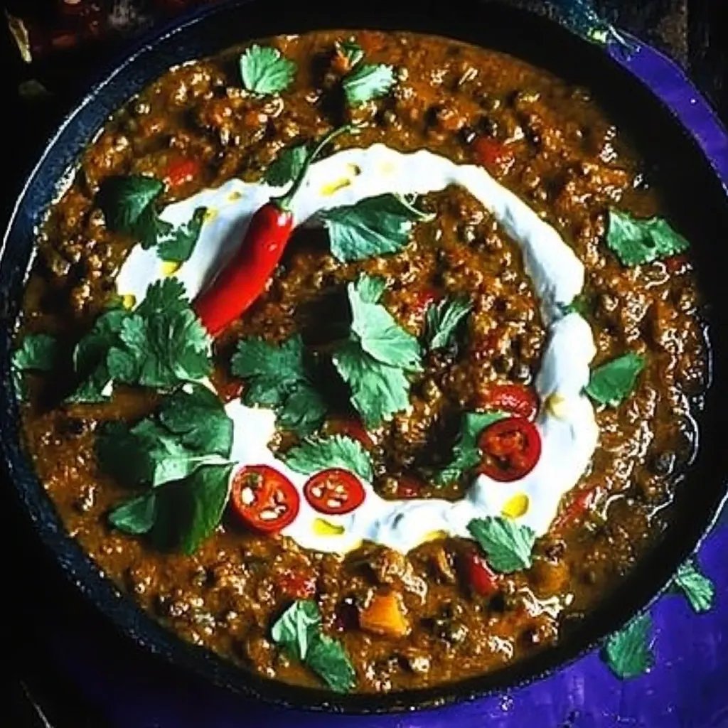 Linsen-Kürbis-Chili mit Kokos