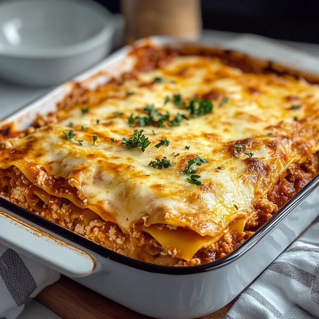 Selbstgemachte Lasagne