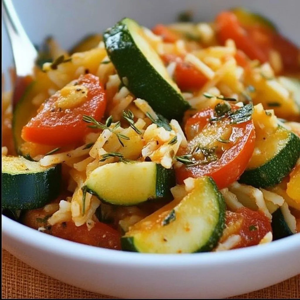 Zucchini-Tomaten-Reis