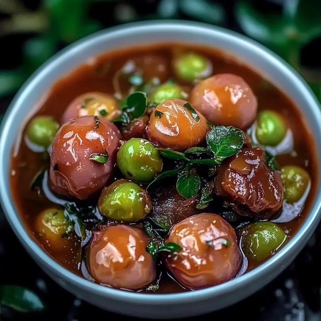 Rosenkohleintopf mit Hackbällchen