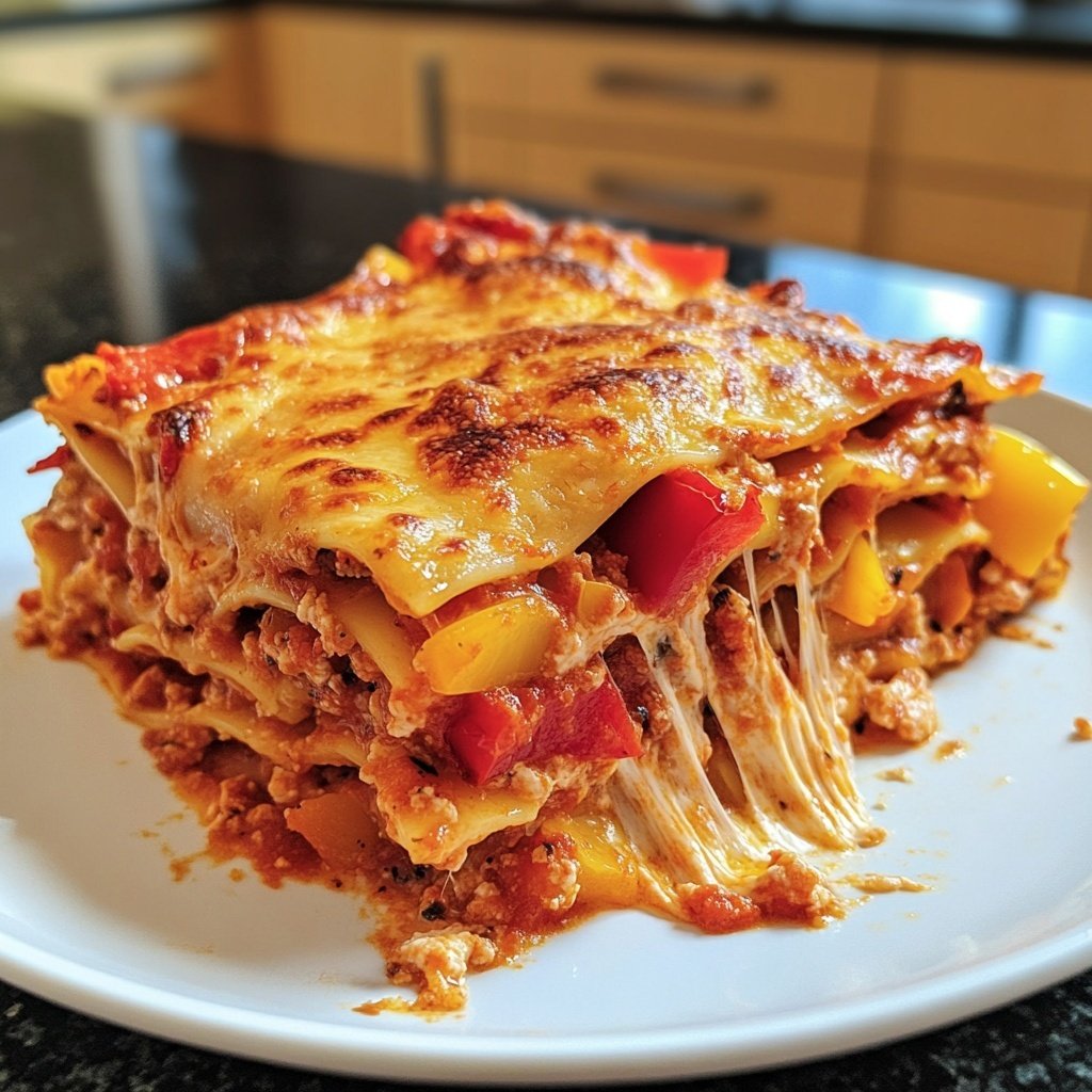 Lasagne mit Paprika