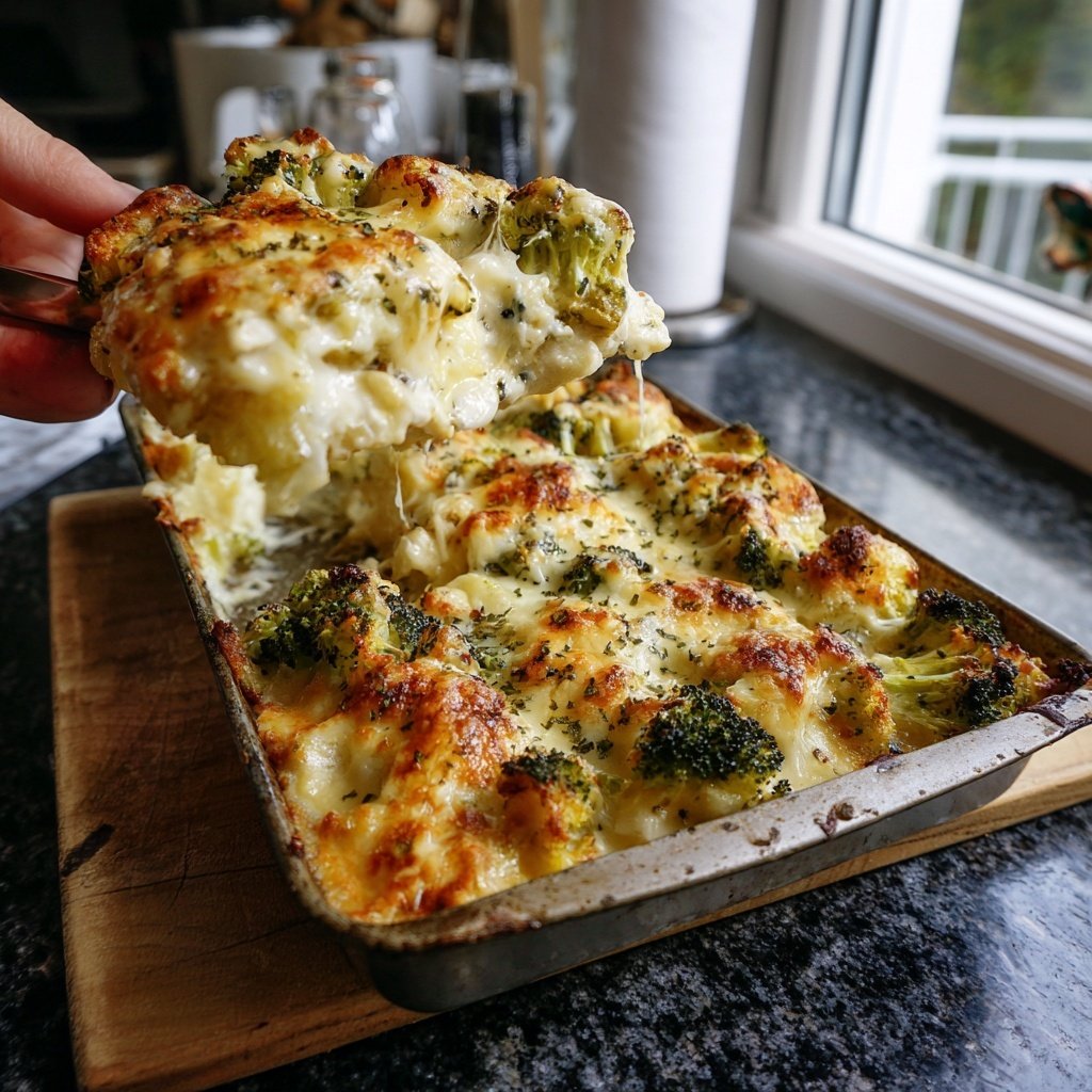 Brokkoli Auflauf Mit Senf Käse Soße