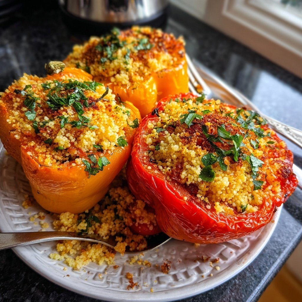 Gefüllte Paprika mit Couscous
