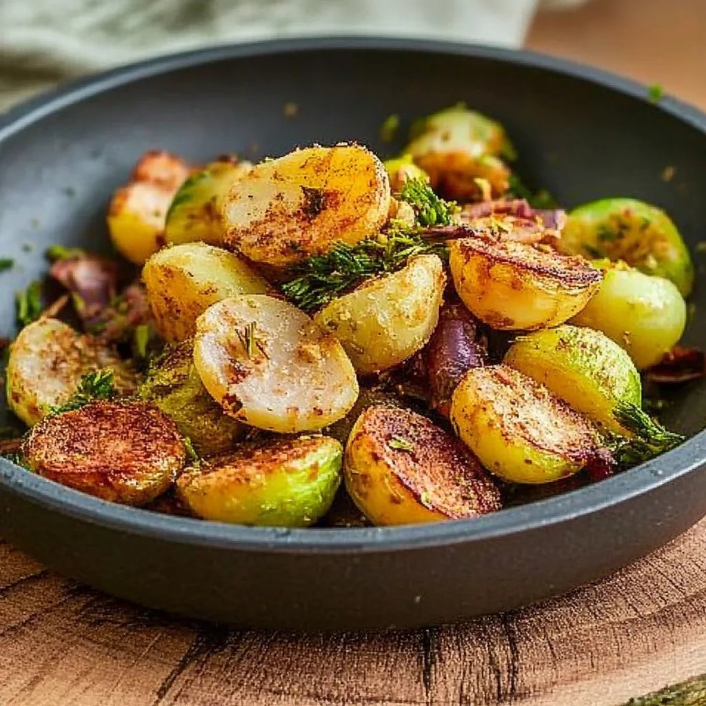 Rosenkohl-Kartoffel-Pfanne