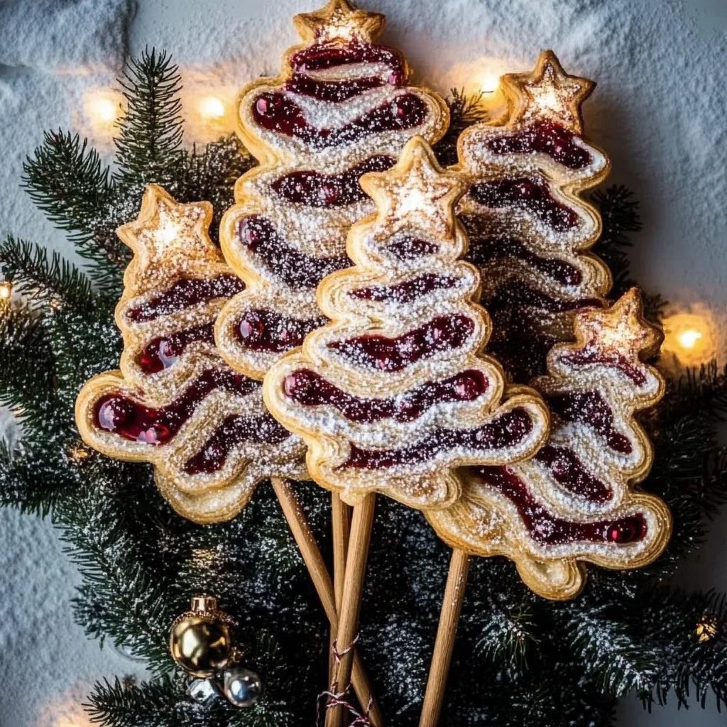 Blätterteig-Weihnachtsbäume