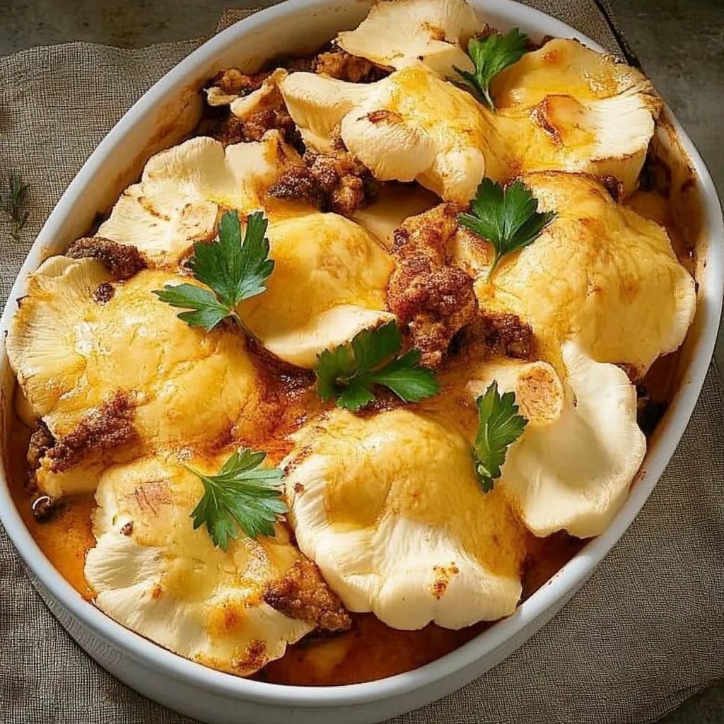 Herzhafter Blumenkohl-Hackfleisch-Auflauf