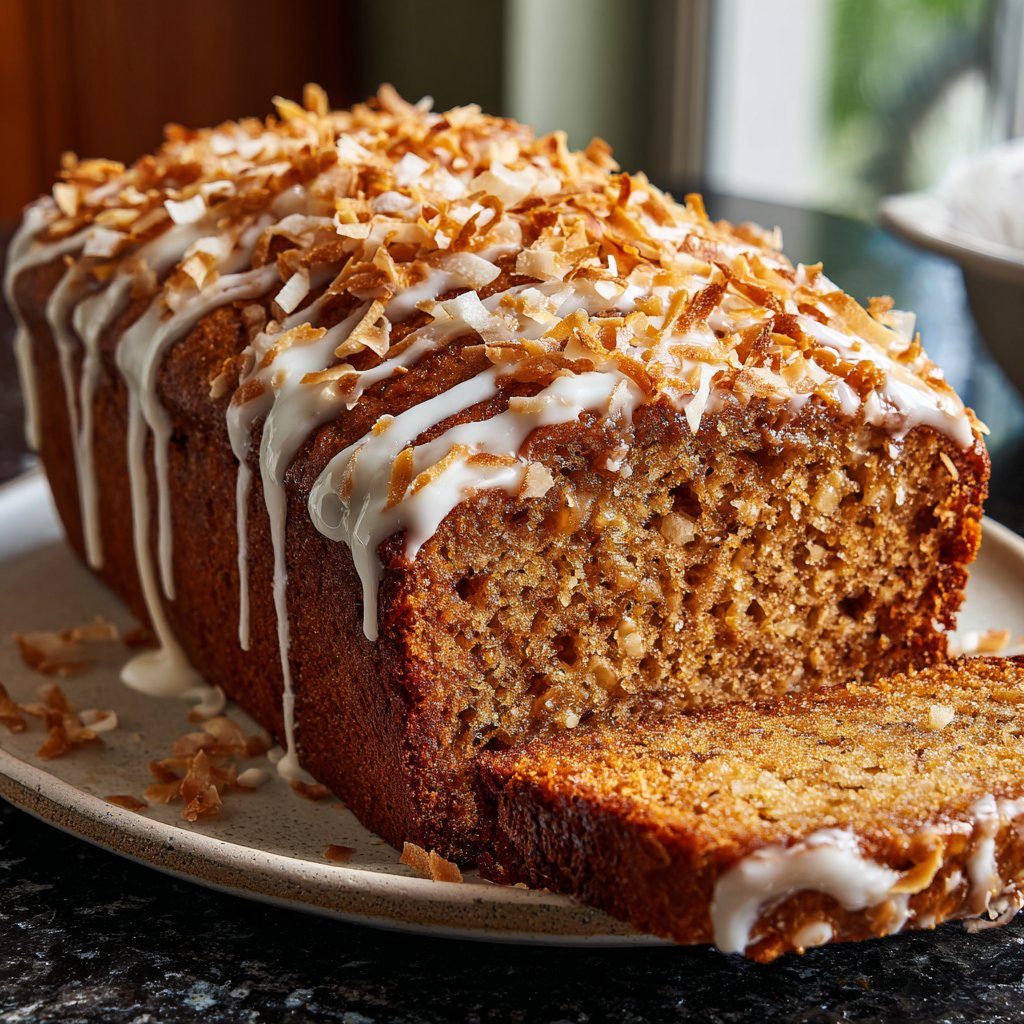 Bananenbrot mit Kokos