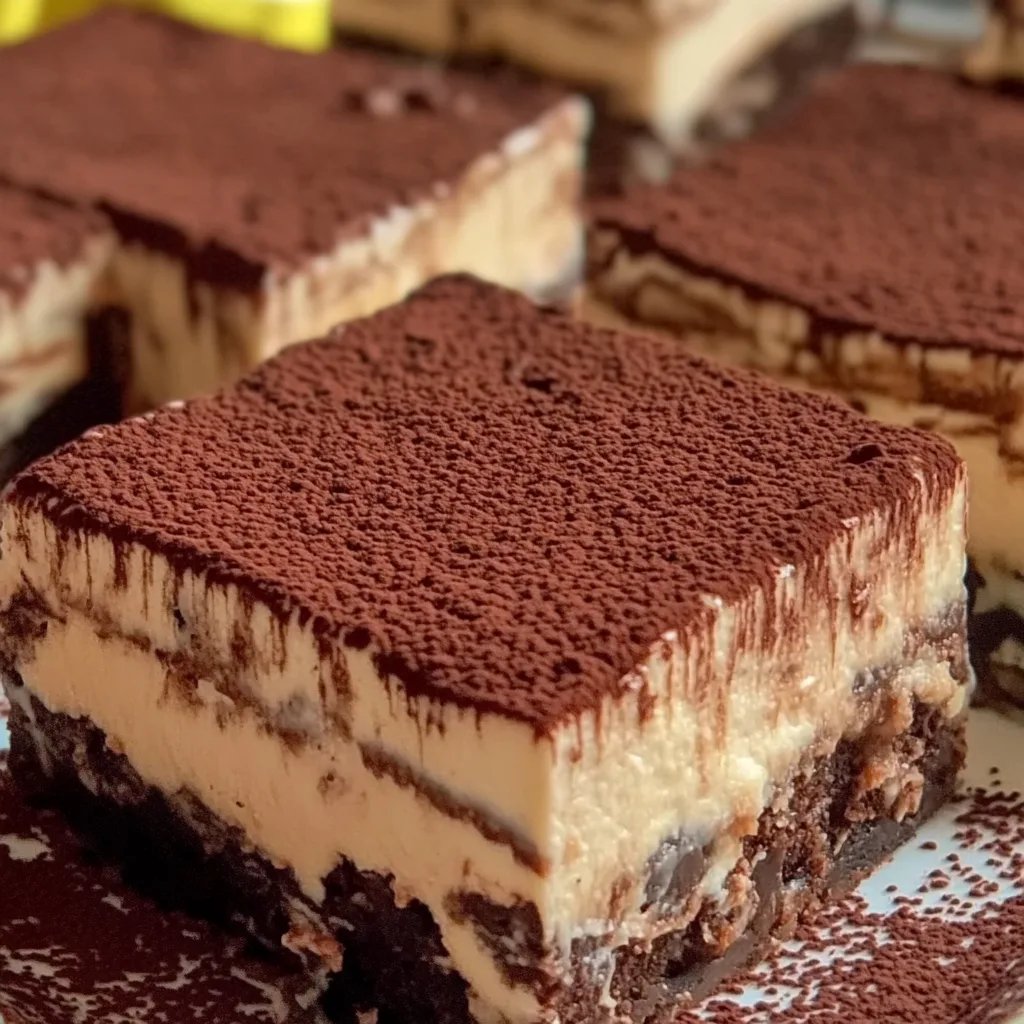 Einfache Tiramisu-Brownies