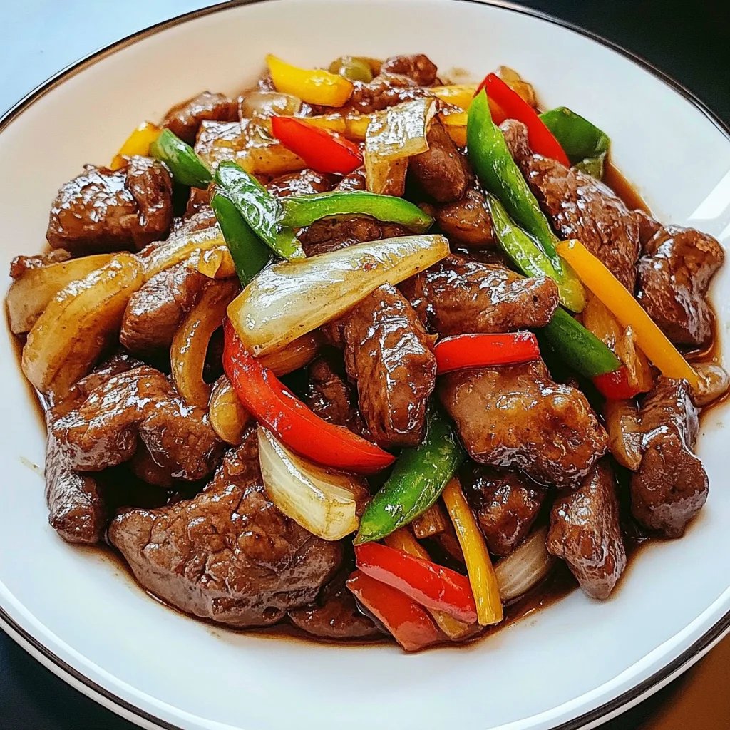 Rindfleisch-Zwiebel-Pfanne nach chinesischer Art