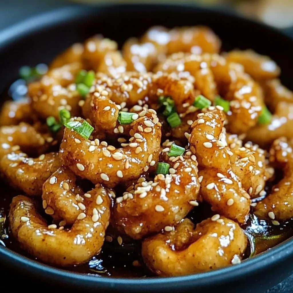 Karamellisiertes Sesamhähnchen – süß und würzig!