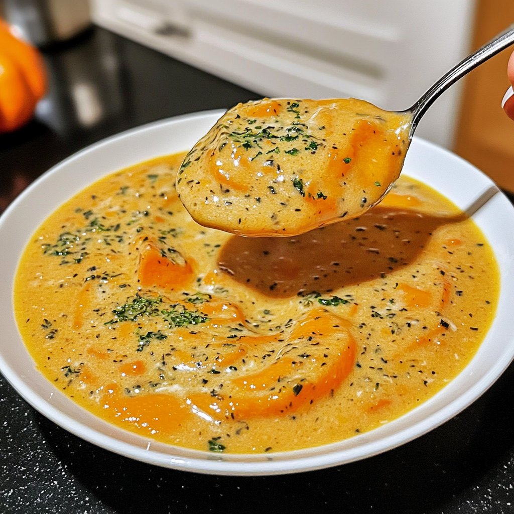 Kürbissuppe ohne Sahne